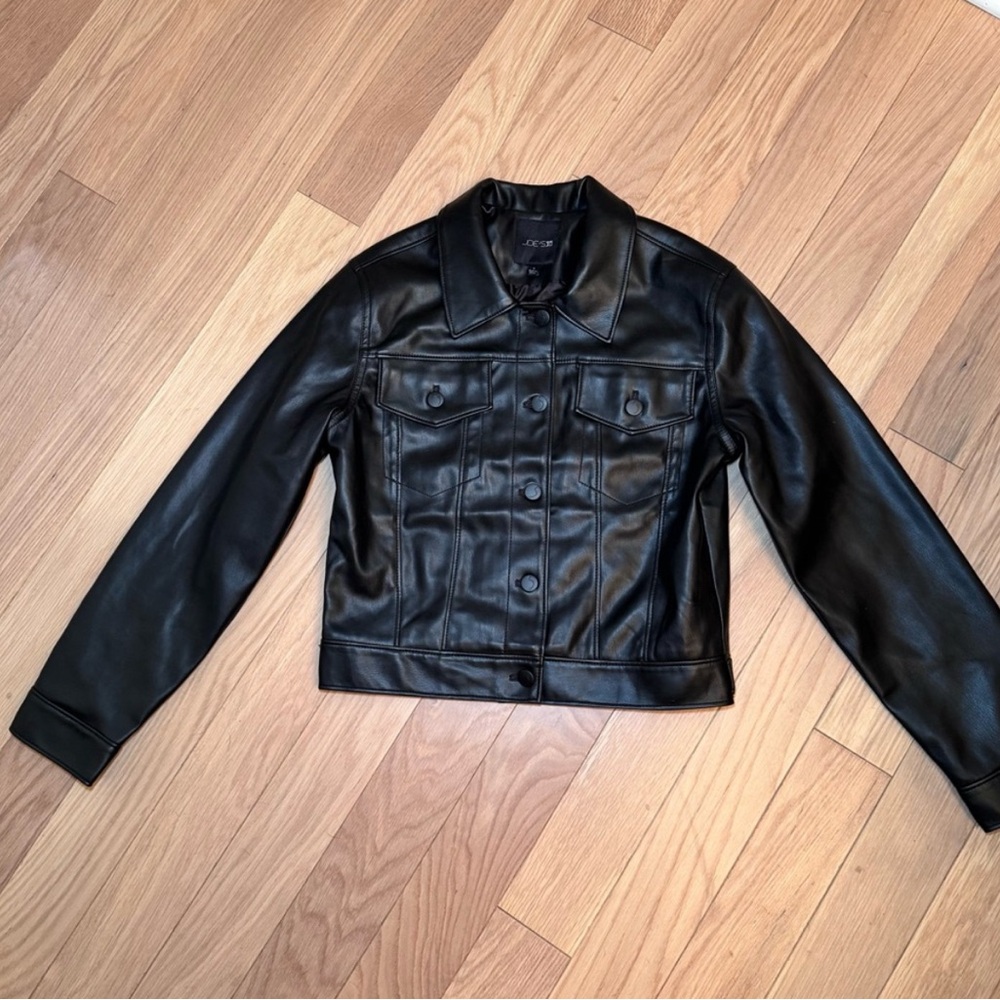 Joes Black Faux Leather Women's Jacket
Small S